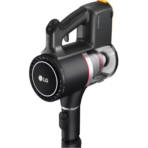 LG - CordZero A9 Cordless Stick Vacuum with 2 Quick Release Batteries - Matte Black