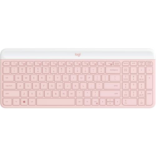 Logitech - MK470 Full-size Wireless Scissor Keyboard and Mouse Bundle for Windows with Quiet clicks - Rose