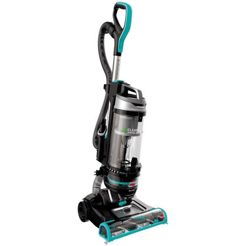 BISSELL - CleanView Swivel Rewind Pet Reach Upright Vacuum - Silver with Electric Blue accents