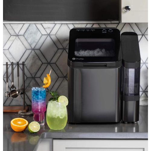 GE Profile - Opal 1.0 Nugget Ice Maker With Side Tank - Black