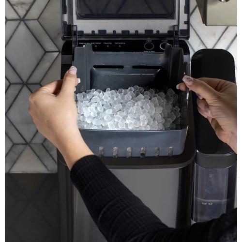 GE Profile - Opal 1.0 Nugget Ice Maker With Side Tank - Black