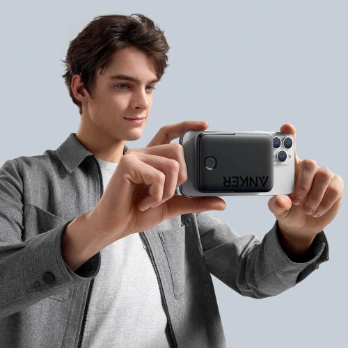 Anker - MagGo Battery (5000mAh, 7.5W, Stand) - Black