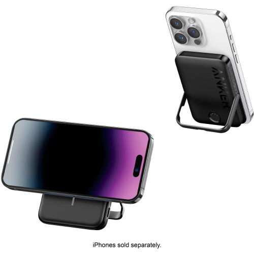 Anker - MagGo Battery (5000mAh, 7.5W, Stand) - Black