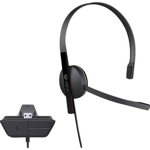 Microsoft - Chat Headset for Xbox One, Xbox Series X|S - Black