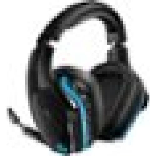 Logitech - G935 Wireless 7.1 Surround Sound Over-the-Ear Gaming Headset for PC with LIGHTSYNC RGB Lighting - Black/Blue