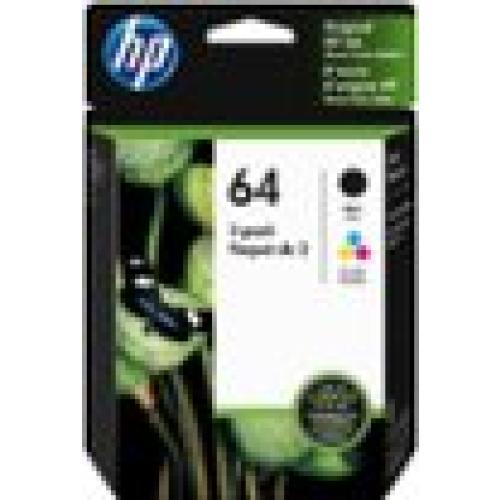 HP - 64 2-Pack Standard Capacity Ink Cartridges - Black & Tri-Color