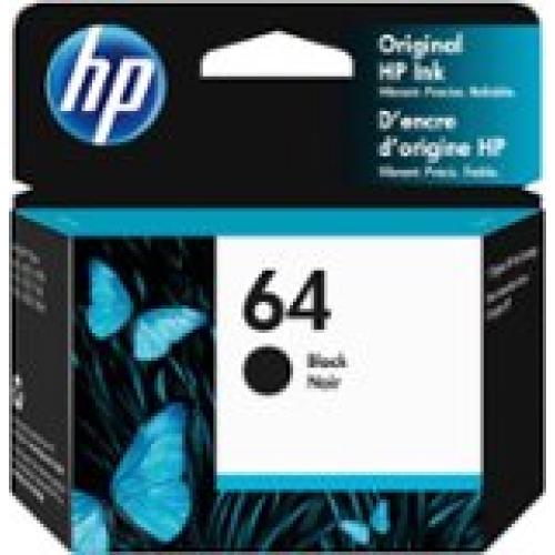 Color Black HP - 64 Standard Capacity Ink Cartridge - Black