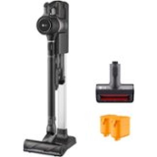 LG - CordZero A9 Cordless Stick Vacuum with 2 Quick Release Batteries - Matte Black