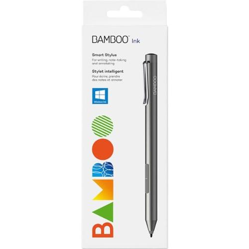 Wacom - Bamboo Ink Smart Stylus for Windows Ink; 2nd Generation - Gray