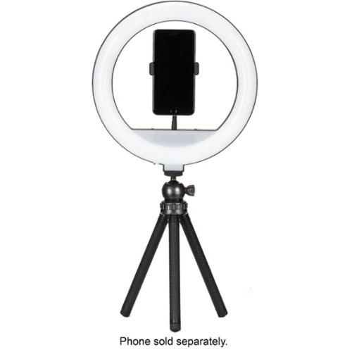 Sunpak - 12  Bi-Color Tabletop or Handheld Vlogging Kit with Bluetooth Remote for Smartphones and Compact Cameras