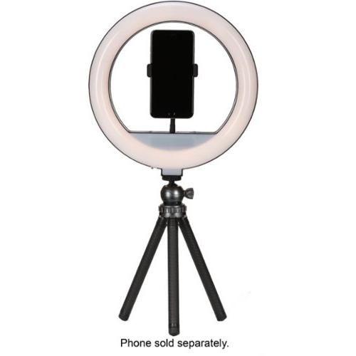 Sunpak - 12  Bi-Color Tabletop or Handheld Vlogging Kit with Bluetooth Remote for Smartphones and Compact Cameras