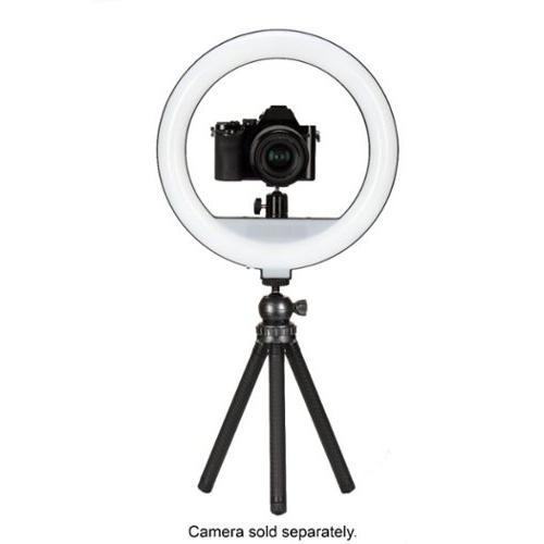 Sunpak - 12  Bi-Color Tabletop or Handheld Vlogging Kit with Bluetooth Remote for Smartphones and Compact Cameras