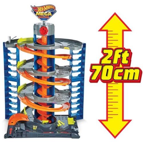 Hot Wheels - City 50 Mega Garage - Blue/Orange
