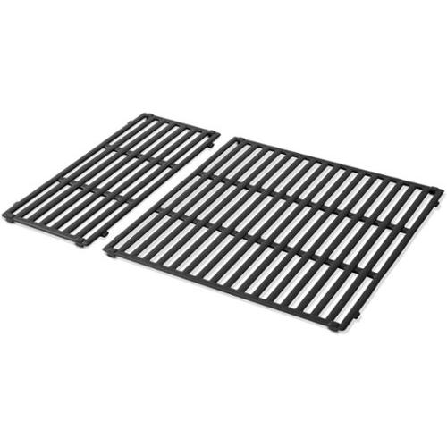 Weber - Crafted Porcelain-Enameled Cast Iron Cooking Grates For Spirit 3-Burner Gas Grills & SmokeFire EX4 Pellet Grills - Black