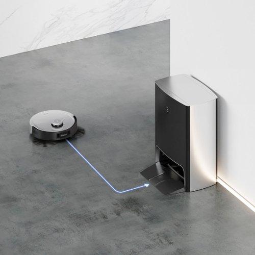 ECOVACS Robotics - DEEBOT X1 OMNI Robot Vacuum & Mop with Auto Empty and Refill, Laser Mapping, AI Object Recognition and Self Clean - BLACK   SILVER