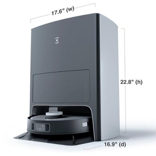 ECOVACS Robotics - DEEBOT X1 OMNI Robot Vacuum & Mop with Auto Empty and Refill, Laser Mapping, AI Object Recognition and Self Clean - BLACK   SILVER