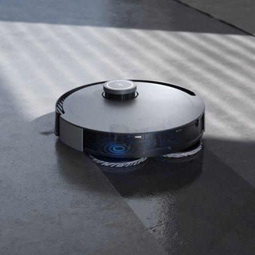 ECOVACS Robotics - DEEBOT X1 OMNI Robot Vacuum & Mop with Auto Empty and Refill, Laser Mapping, AI Object Recognition and Self Clean - BLACK   SILVER