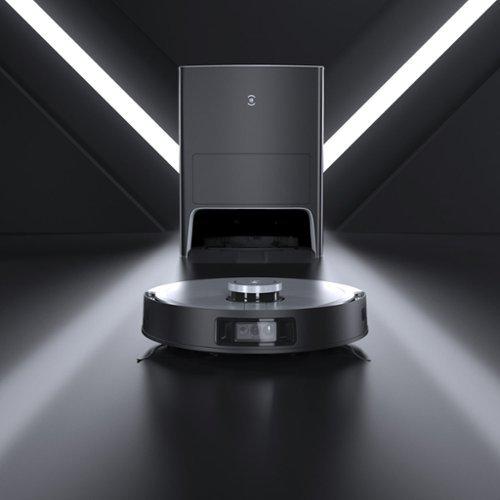 ECOVACS Robotics - DEEBOT X1 OMNI Robot Vacuum & Mop with Auto Empty and Refill, Laser Mapping, AI Object Recognition and Self Clean - BLACK   SILVER