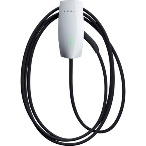 Tesla - Wall Connector Hardwired Electric Vehicle (EV) Charger up to 48A - 24' - White