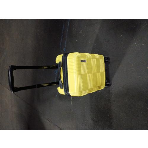 American Tourister NXT Checkered Hardside Carry On Spinner Suitcase - Yellow