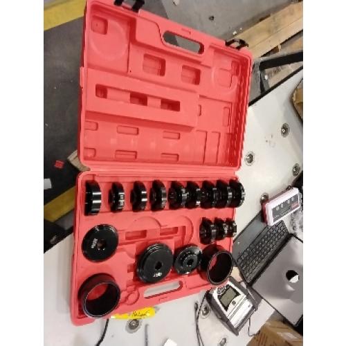 Orion Motor Tech Wheel Bearing Press Kit for Front Wheel Drive Bearing Removal & Installation, 24pc Wheel Bearing Puller Tool Set with Sliding Screws Universal Bushings Sleeves Storage Case