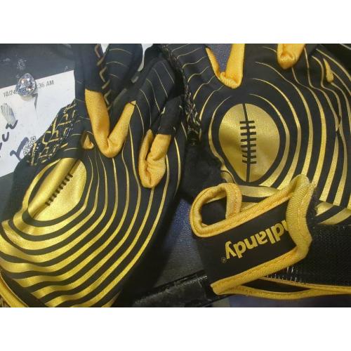 HANDLANDY Youth Football Gloves, Kids Sticky Receiver Gloves,Super Grip Football Glove Best Gift for Boys,Girls