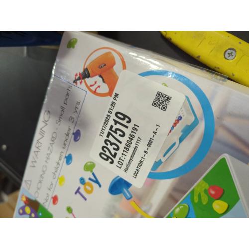 Educational Toys Building Blocks, 244 Pieces Electric Screwdriver DIY Building Toys for Boys and Girls, Educational Construction Building kit for Kids Ages 4 5 6 7 8 9 10 Year Old