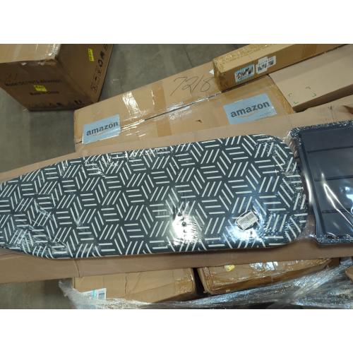 caius Ironing Board, Height Adjustable Heavy Duty Metal Iron Board with Heat Resistant Cover & Safety Iron Rest, Full Size 43x13 Foldable Space Saver Design, Heavy Duty, Easy to Fold