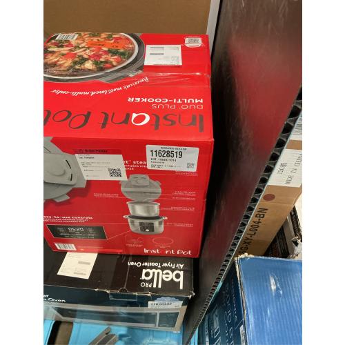 Instant Pot - 6QT Duo Plus Multi-Use Pressure Cooker with Whisper-Quiet Steam Release - Gray
