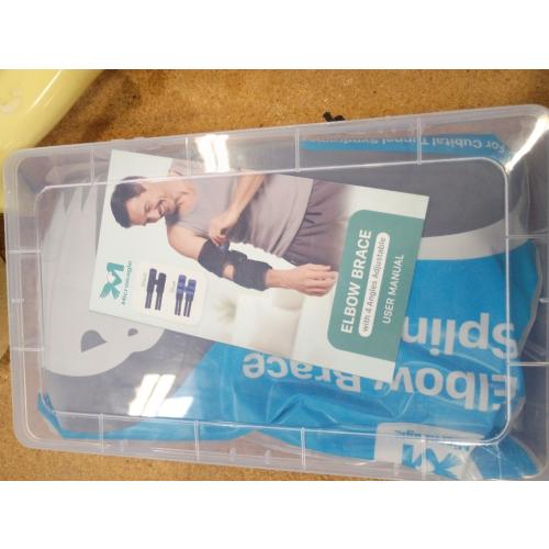 Reamphy Elbow Brace,Comfortable Night Elbow Sleep Support,Elbow Splint, Adjustable Stabilizer Splints, Cubital Tunnel Syndrome,Tendonitis,Ulnar Nerve,Tennis,Fits for Men and Women(Fits Most)