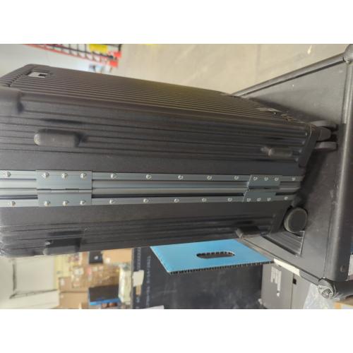 Color Black  Zipperless  360 Degree Spinner Wheels, TSA Locks, USB Charging Port, Cup & Phone Holder - Black