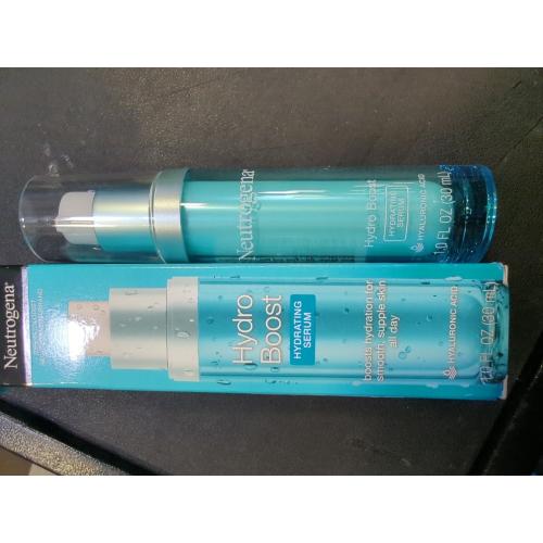 1oz Neutrogena Hydro Boost Hydrating Hyaluronic Acid Serum, Hydrating Face Moisturizer For Dry Skin, Oil-Free Non-Comedogenic Moisturizer, 1 FL OZ