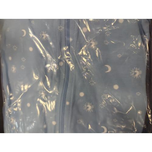 3-6 Months Blue GROWNSY Transitional Swaddle Sleep Sack 3-6 Months, Starfish Design Baby Swaddle Sack, Dual-Zipper for Easy Diaper Changes, Proper Hip Development & Openable Foot Button, 12-20lbs, Blue