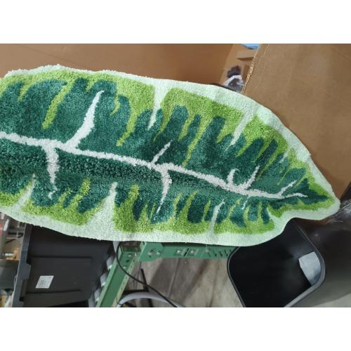 Leaf Kids Rug Green Bathroom Runner Rug Small Cute Bath Mat Nursery Boho Area Rug Non Slip Long Carpet for Bedroom Children Room Kitchen Monstera Plant Home Decor 20x47 inch