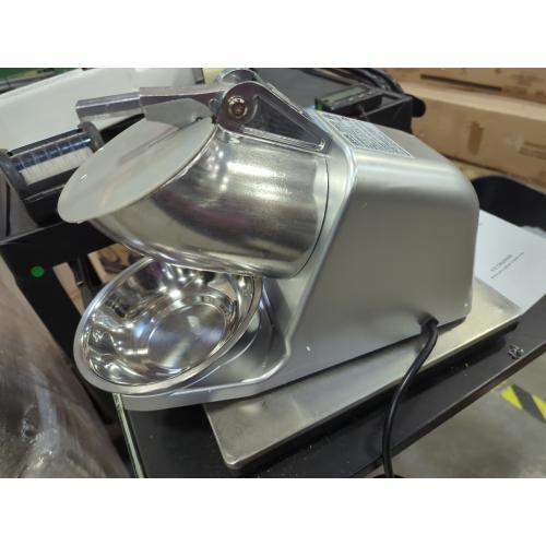 VEVOR Ice Crusher Machine, 143lbs Per Hour Electric 2 Blades Snow Cone Maker, Stainless Steel Shaved Ice Machine with Bowl and Cover, 300W 2000RPM Ice-Shaver for Home and Commercial Use, Silver