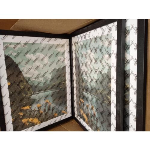 Picrit 14x18 Picture Frame 3 Pack, Black Poster Frame, Display Poster 12 x 16 with Mat or 14 x 18 without Mat for Horizontal or Vertical Wall Mounting