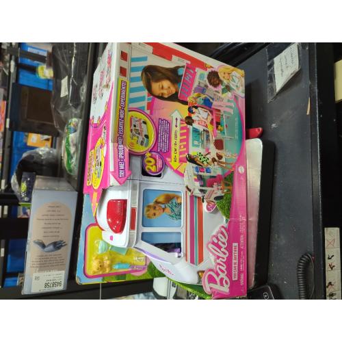 ​​​Barbie Playset with 20  Accessories, Emergency Vehi​​cle Transforms into 2  Foot Hospital with Lights and Sounds, Care Clinic​​​​​​​​
