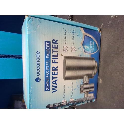 WINGSOL Stainless Steel Water Filter for Sink Faucet, NSF/ANSI 42 & 53, 360° Rotating Tap Purifier Reduces PFAS, Lead, Chlorine & Microplastics, 350 Gallons Long-Lasting for Kitchen & Bathroom