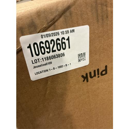 ANGELBLISS Baby Bassinet Bedside Sleeper, Easy Folding Portable Bassinet for Baby Girl with Wheels, Adjustable Height, Included Mattress (Pink)