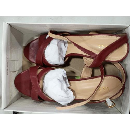 Allegra K Women's Cross Straps Kitten Heel Sandals ( Size: 8.5)