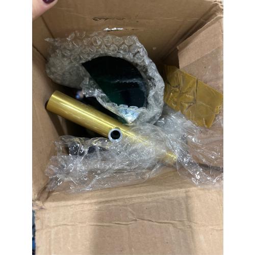 Bankers Modern Desk Lamp, Elevate Your Space with 3-Port Fast Charging Station (A  C USB Ports), Emerald Acrylic Lampshade, Satin Brass Finish. Old Classic with Modern-Inspired Design