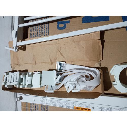 Regalo Safety 29-43 Top of Stairs Baby Gate, Extra Wide Baby Gate, Extra Wide Hardware Mounted Stair Gate with Banister & Wall Mount Kit, Walk-Through Safety Gate with Door for Toddlers & Pets (NO TEST)