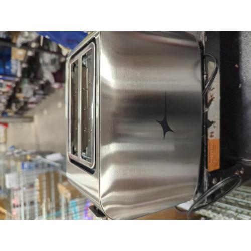 Oster 2-Slice Toaster Stainless Steel With Extra-Wide Slots: Reheat & Bagel Functions, 800W, Spot Clean