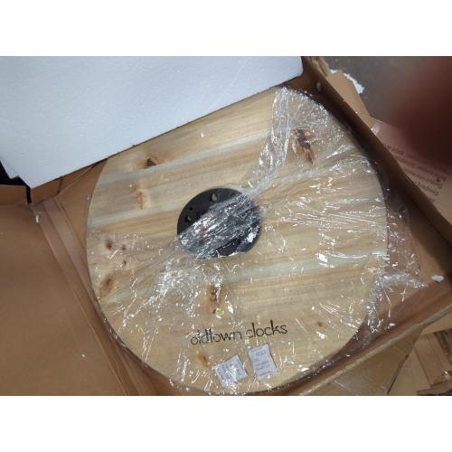 18 Wooden Multi-Color Maritime Coastal Beach Large Number Wall Clock (Blue, 18 inch)