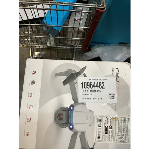 Drone with 1080P Camera - Foldable Remote Control Quadcopter with Voice Gesture Control, 3D Flip, One Key Start, Emergency Stop, 2 Batteries, Easier to use, Toy for Adults Beginners, Grey