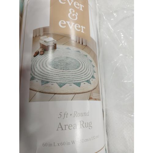 ever&ever 5-foot Round Area Rug