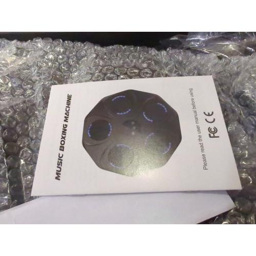 Music Boxing Machine, Interactive Punching Trainer with Boxing Gloves, Large Size Wall Mounted Electronic Boxing Target for Adults Kids, 9 Modes & 9 Speeds