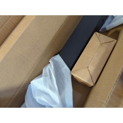 2Pack 42 T304 Stainless Steel T-Drilled Corner Post Cable Railing Black(Post 41x2x2), 3-Sides Flat Top One-Post Corner Solution, 90° Drilled Post with Cable Grommets for Corner Railing