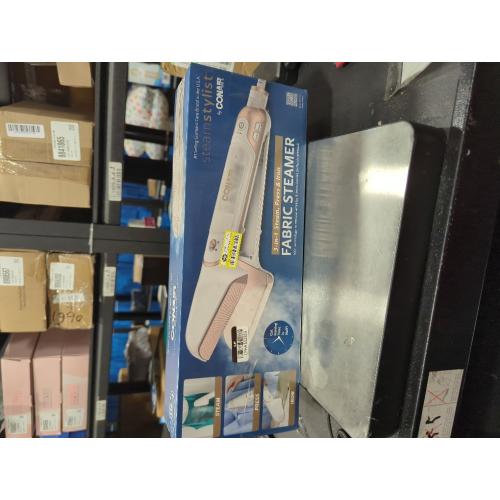 Conair Steam Stylist | Press Iron & Steamer - Great for Home, Office, or Travel | 3-in-1 Steam Iron for Quick Wrinkle Removal | Dry Cleaner-Quality Creasing and Pressing Made Easy