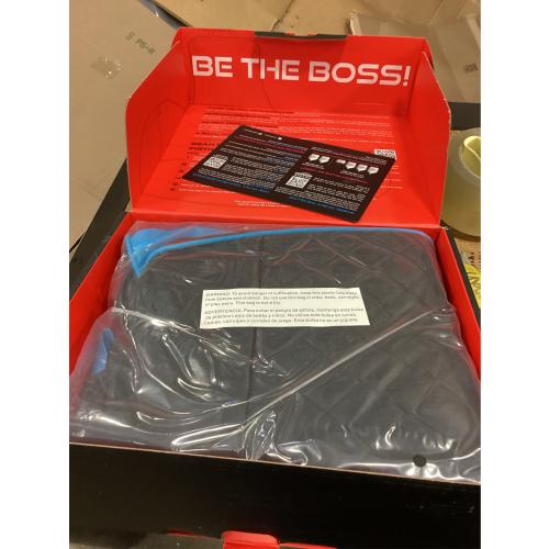 Throne Boss Gaming Bean Bag Chair Cover for Kids with High Back, Blue – Floor Gaming Chair Cover, Easy to Clean Fabric, Large Side Pockets, Headphone Hanger, Requires 200 Liters Polystyrene Beans